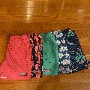 Vineyard Vines Kids Set of 5 Swim Trunks - EUC size Medium 10/12